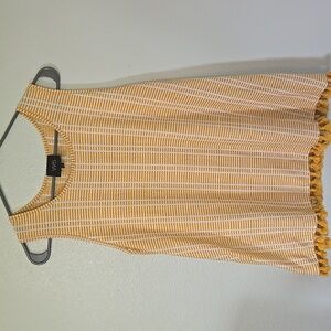 W5 Yellow Tank With Tassels Size Large
